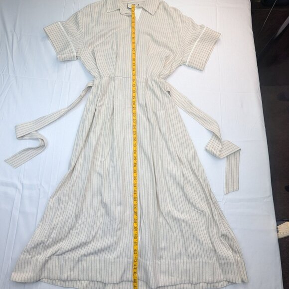 Tuckernuck Natural Stripe Kate Dress Size Xs Tan Cream Color - Picture 13 of 16
